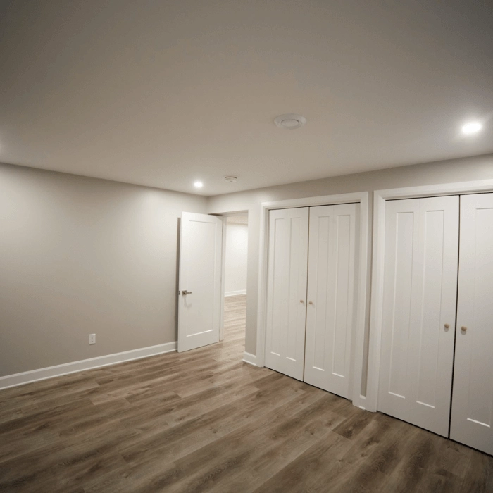 Finished basement interior